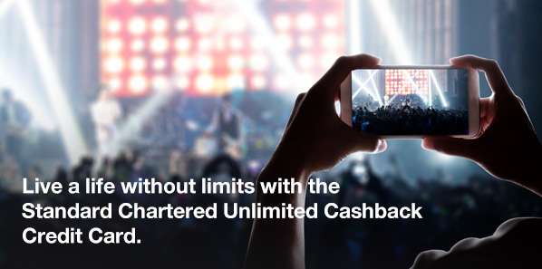 Live a life without limits with the Standard Chartered Unlimited Cashback Credit Card.