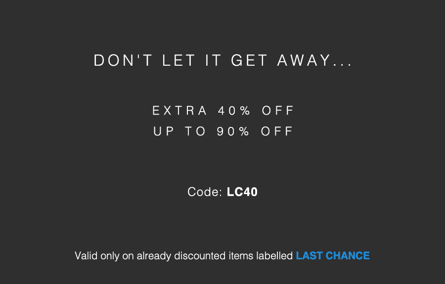 last chance to treat yourself!