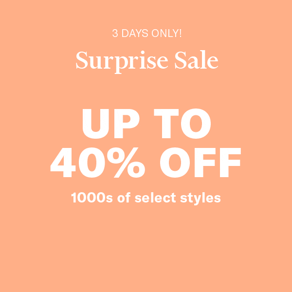[shopbop] surprise! up to 40% off select styles