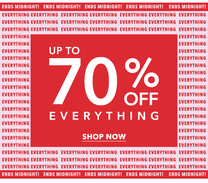 [miss selfridge] happening now: up to 70% off everything