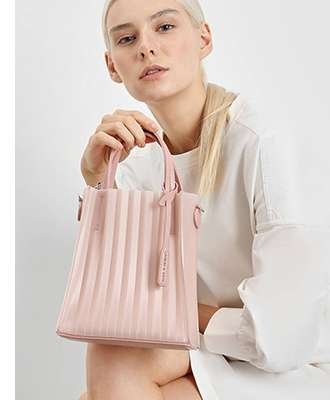 translucent tote bag charles and keith