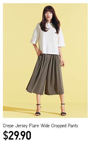 jersey flare pants uniqlo